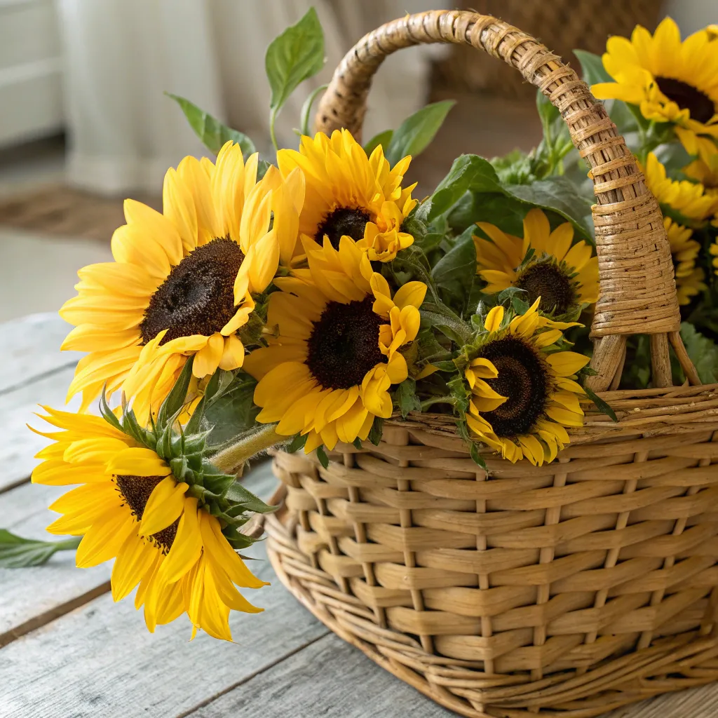 Sunflower Basket
